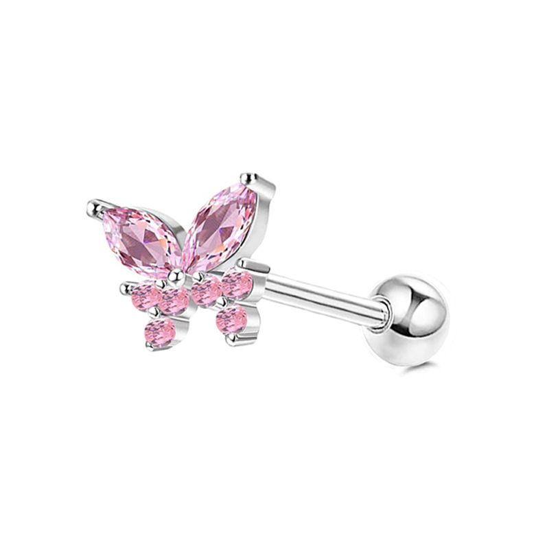 Steel pink zircon