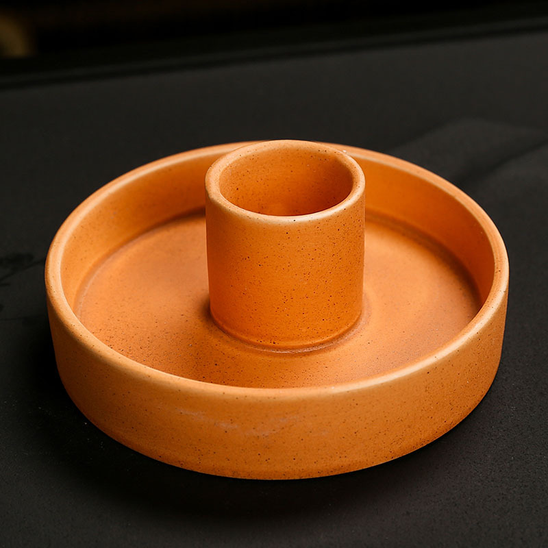 Round (orange) candle holder