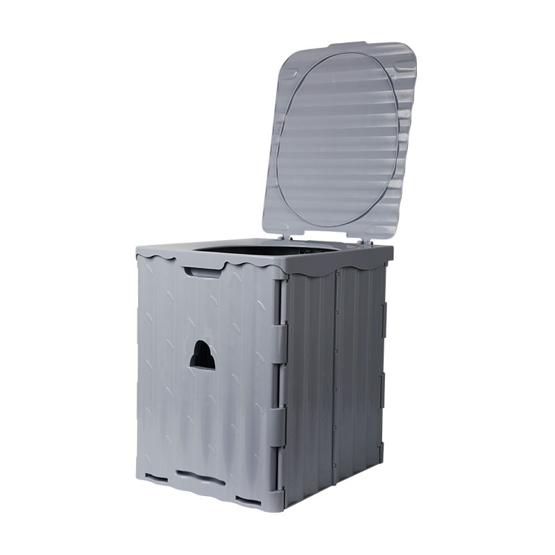 Grey upgraded 37cm toilet set (send cleaning bag)