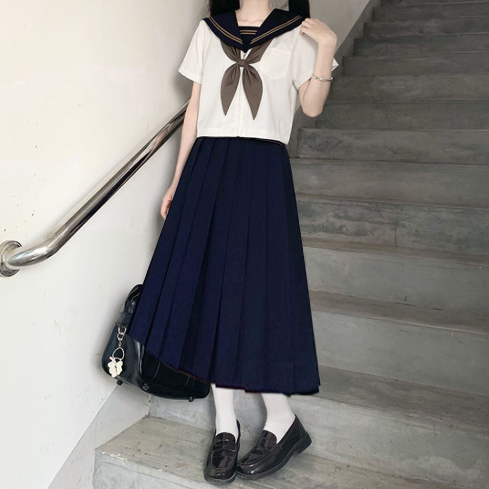 Short sleeve   long dress 80cm  goldfish knot