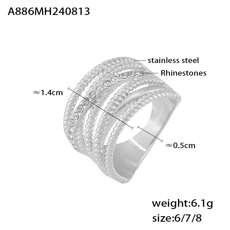 steel color US Size #6