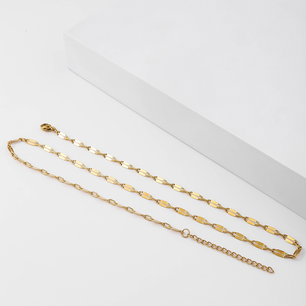 Golden 50cm tail chain 5cm