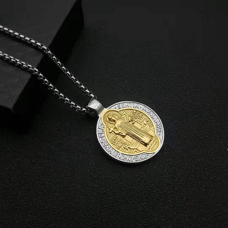 Double gold pendant -41x32mm