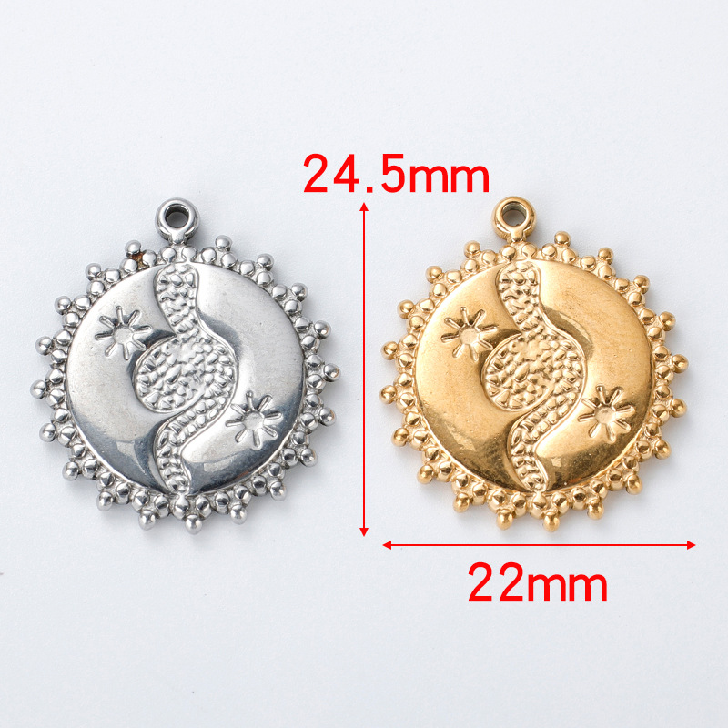 Round lace steel color