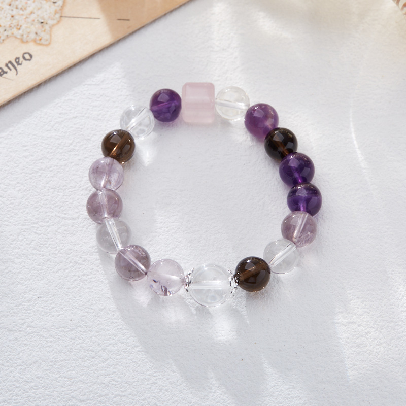 10MM succulent grape amethyst Multitreasure bracel