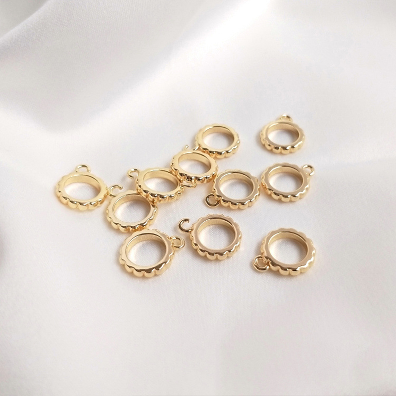 10mm open ring 14K gold