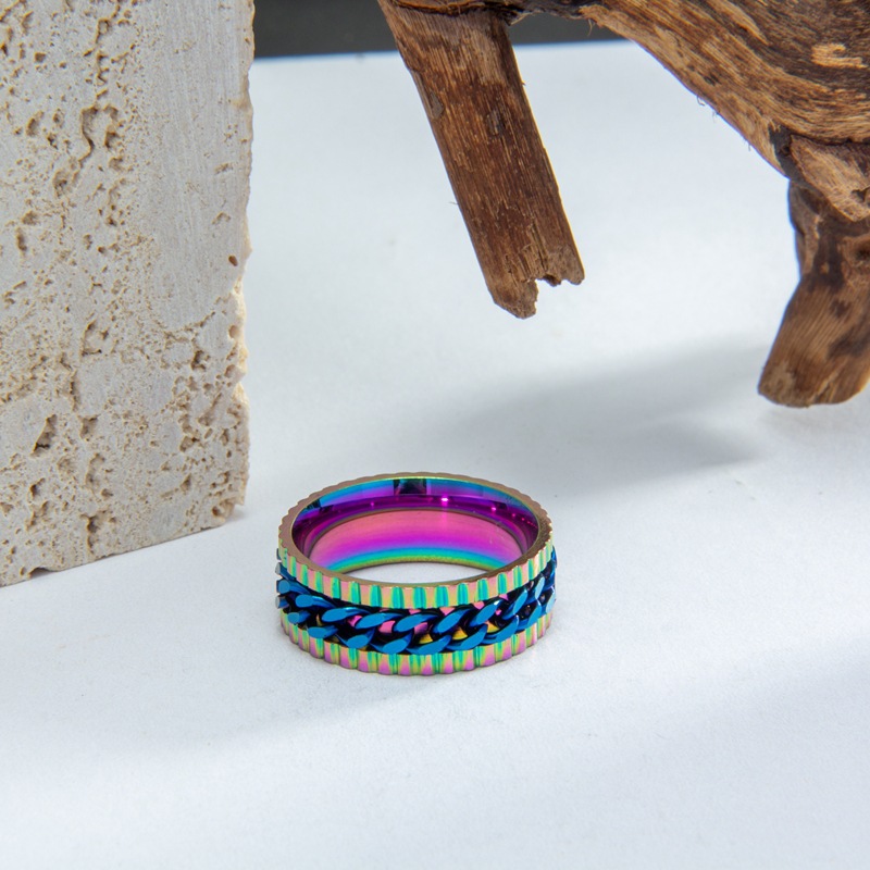 Color Ring   Blue Chain US Size #6