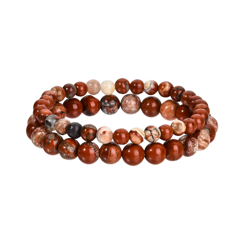 red jasper 6mm 8mm set