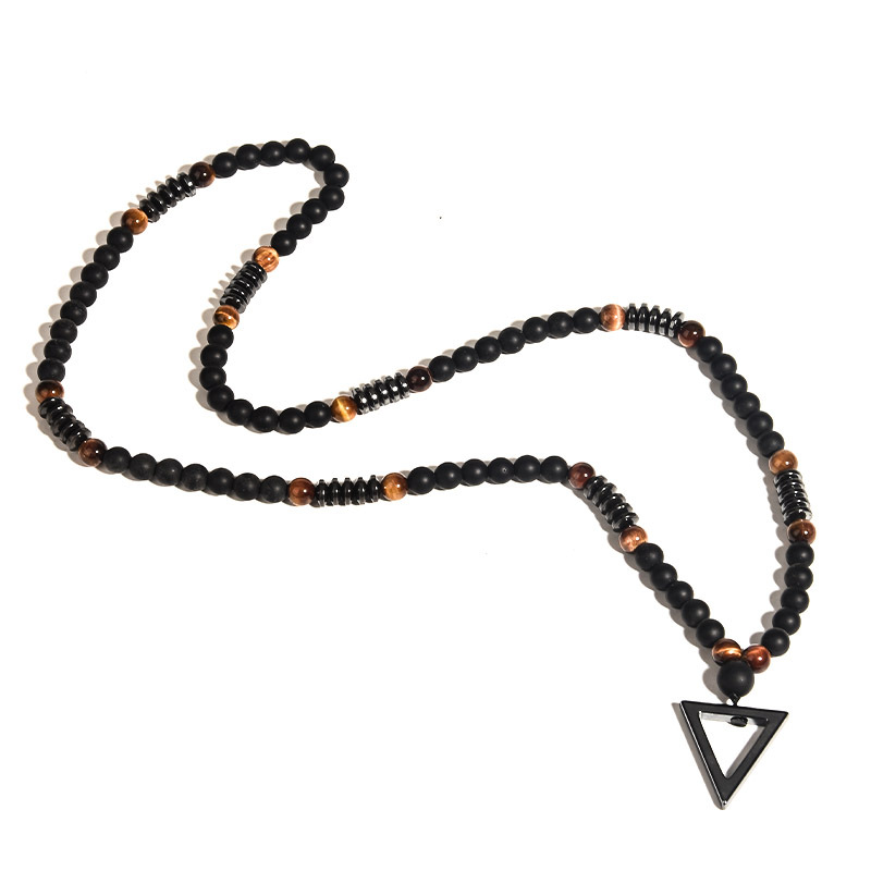 8MM triangle necklace