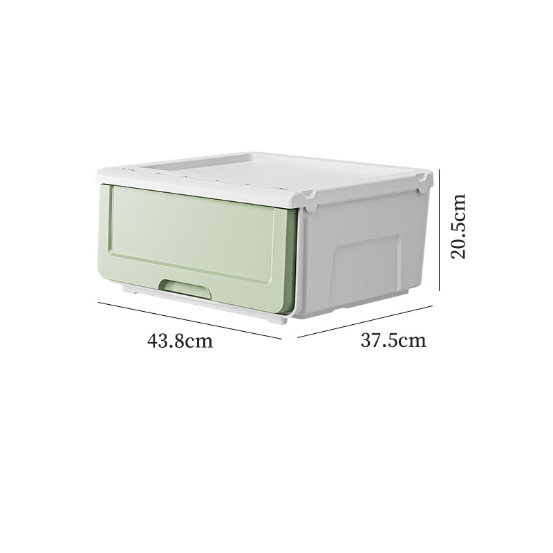 2412 Drawer type storage box grass green