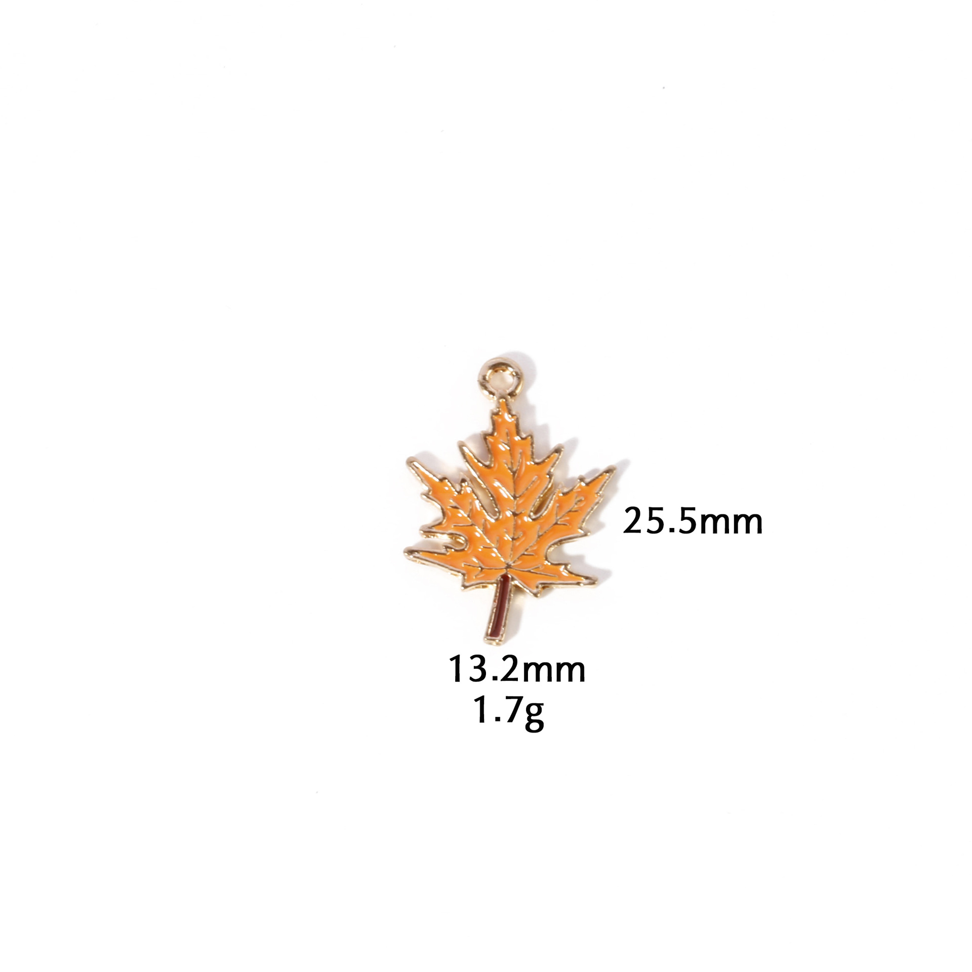 4:Orange maple leaf