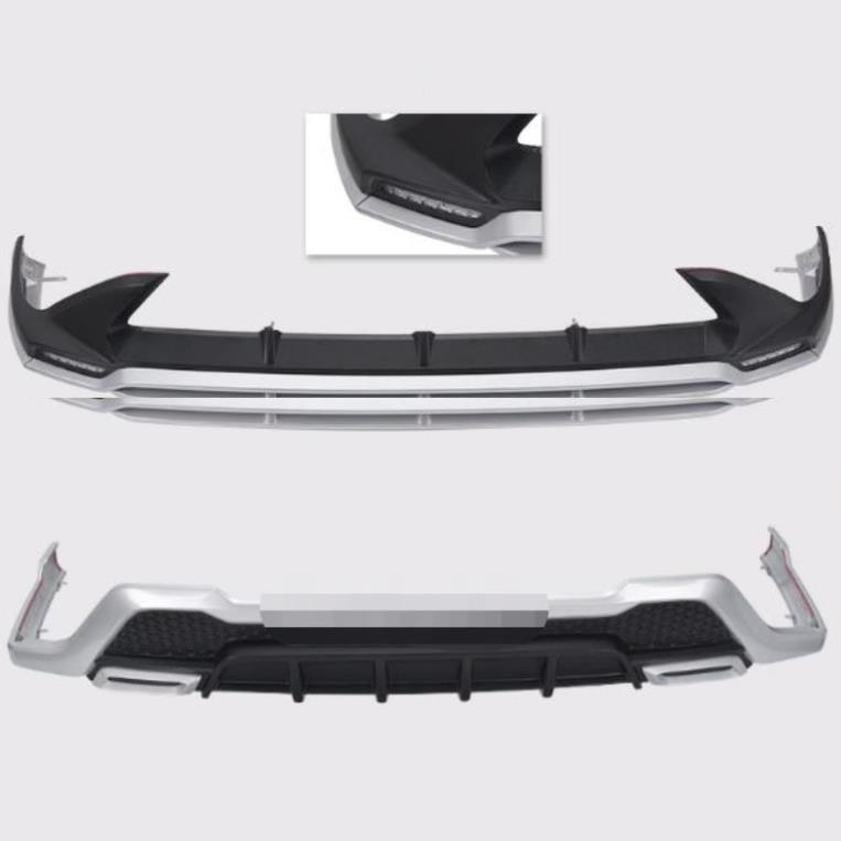 Front and rear Bumper set with lights