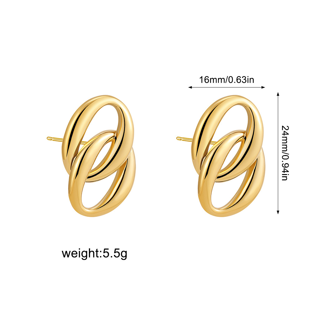 Elliptical double ring