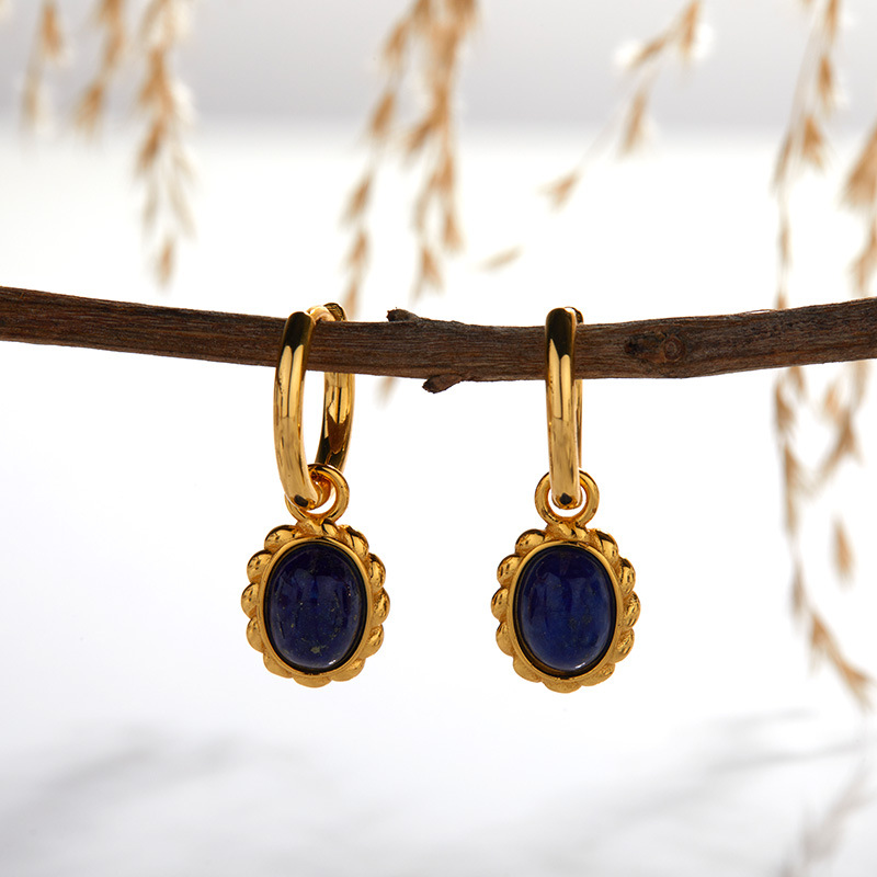 13 Lapis Lazuli earring