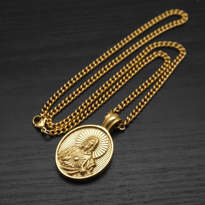 Gold with 55cm Cuban chain