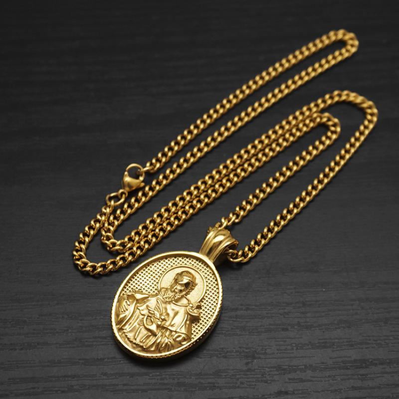 Gold with 55cm Cuban chain