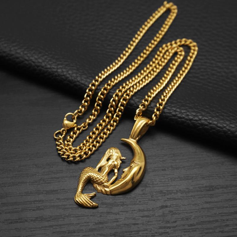 5:Gold with 55cm Cuban chain