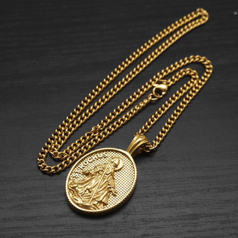 5:Gold with 55cm Cuban chain