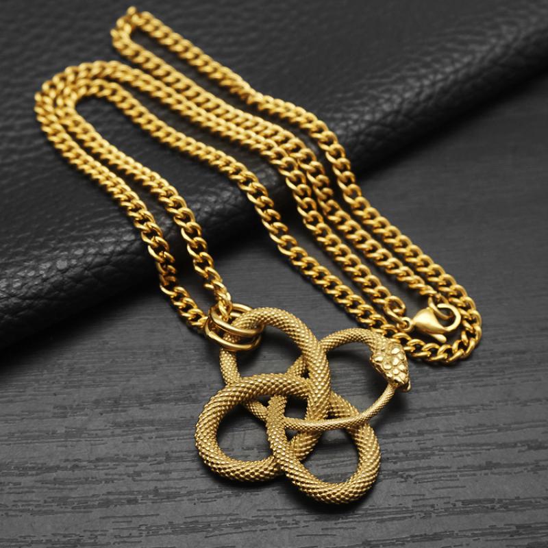 5:Gold with 55cm Cuban chain