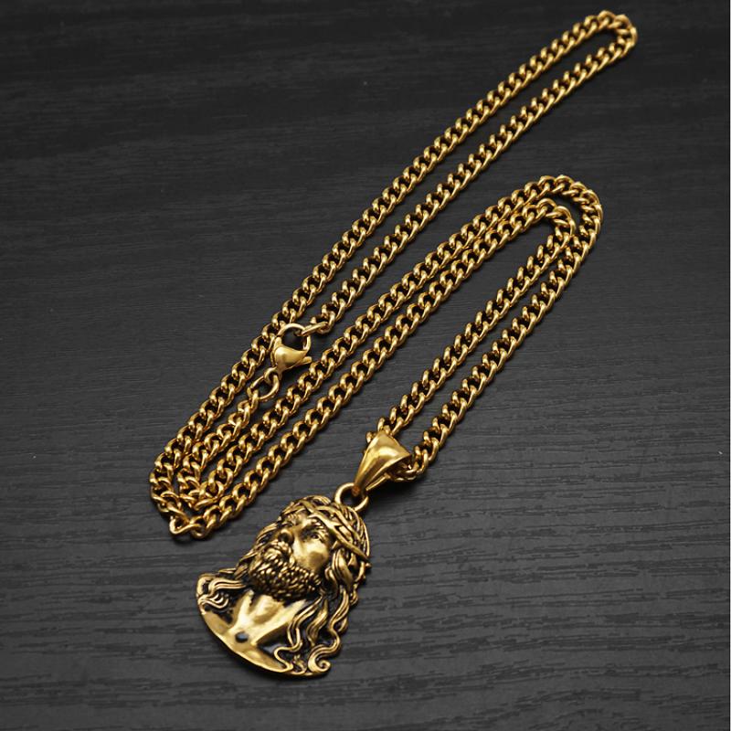 Gold with 55cm Cuban chain