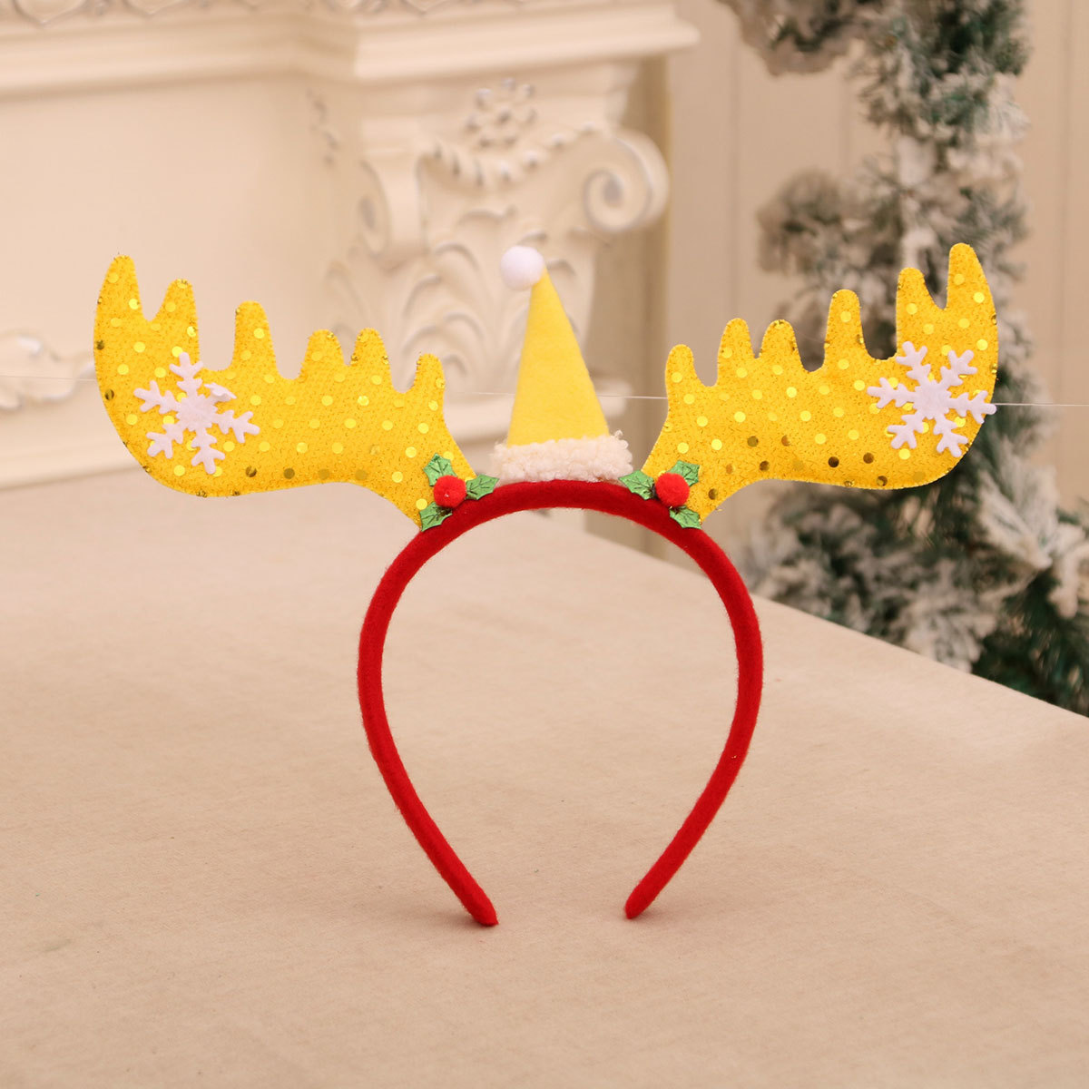 Golden hat antlers