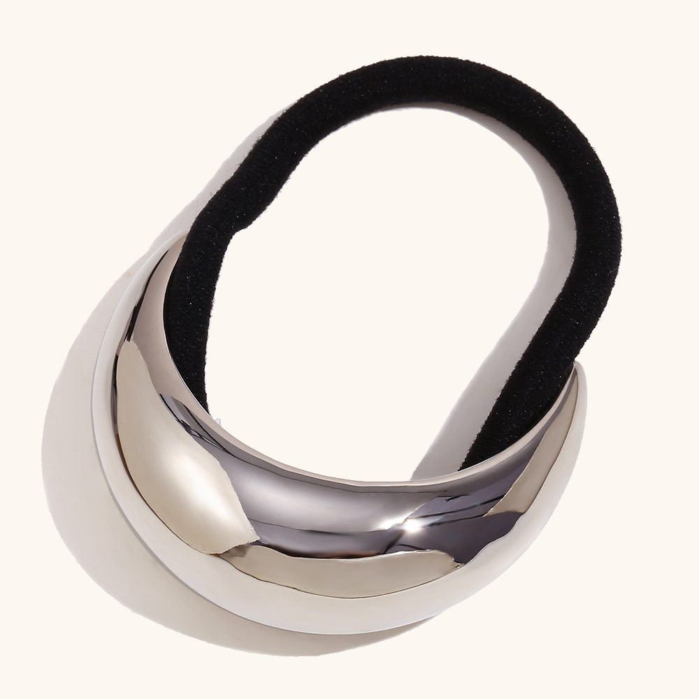 22:Smooth Moon Hair tie - Steel color