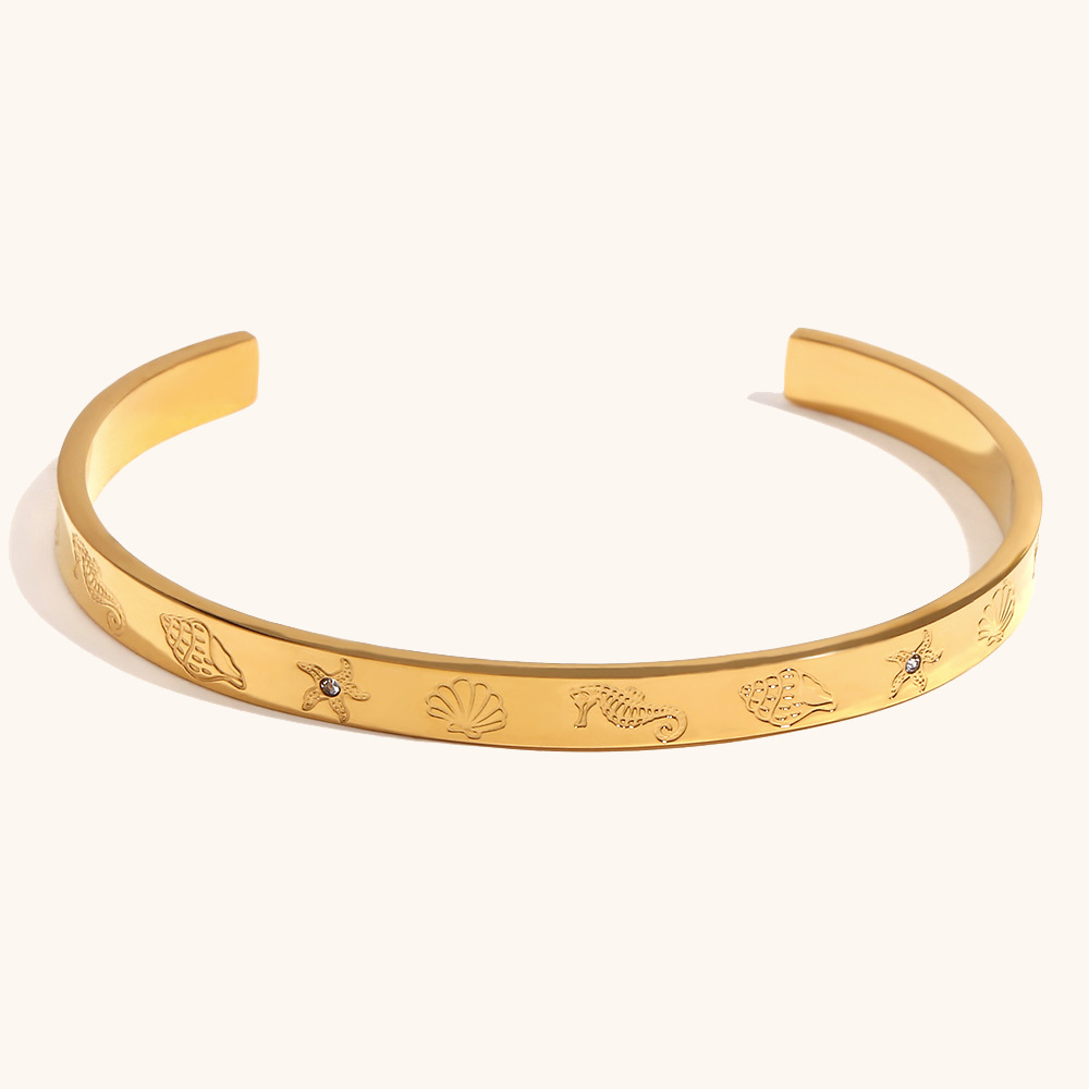 Ocean Pattern Bracelet Series 2 - Gold