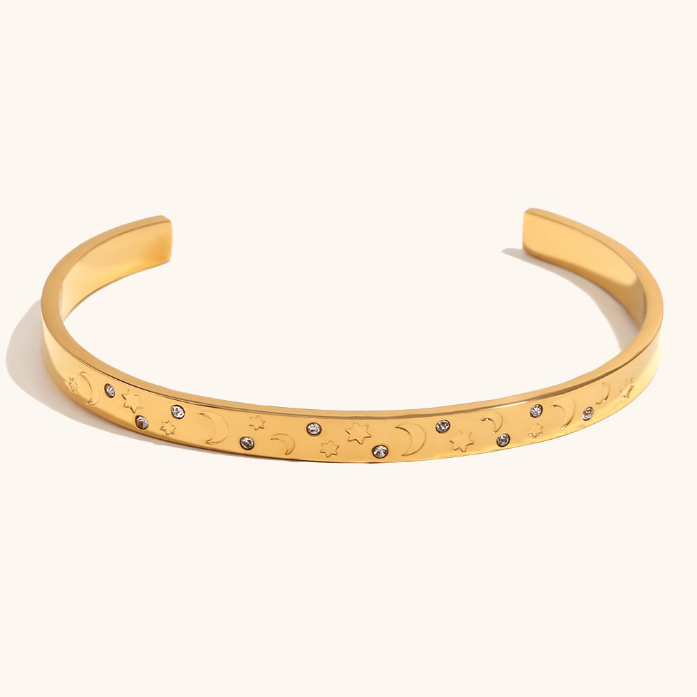 Geometric design series bracelet third-gold