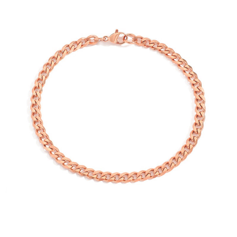 Rose Gold 4 mm-19 cm