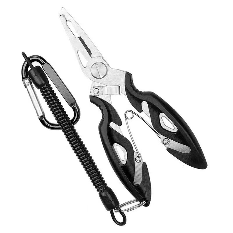 Small black pliers - loose rope - cloth bag packing