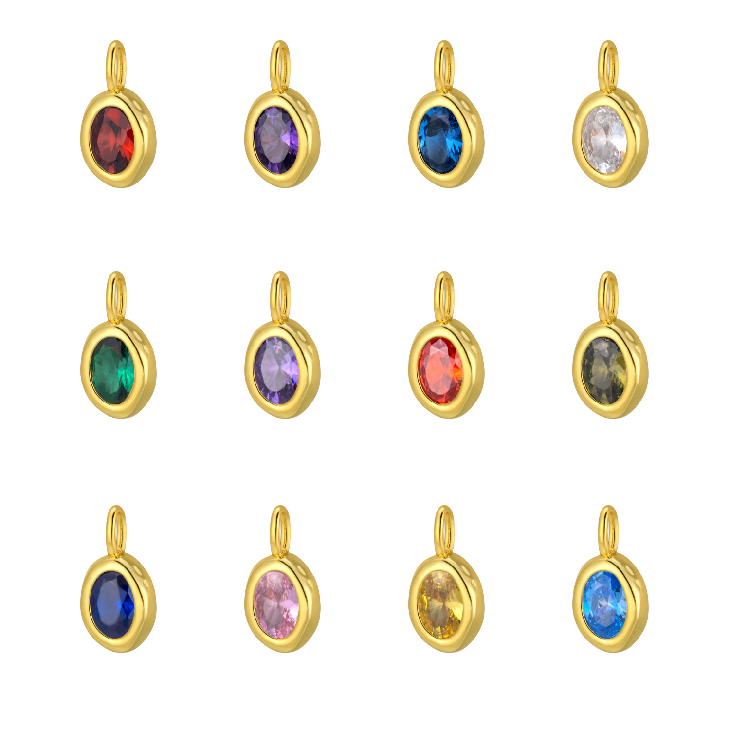 Yellow Gold February (Medium violet blue Zirconium