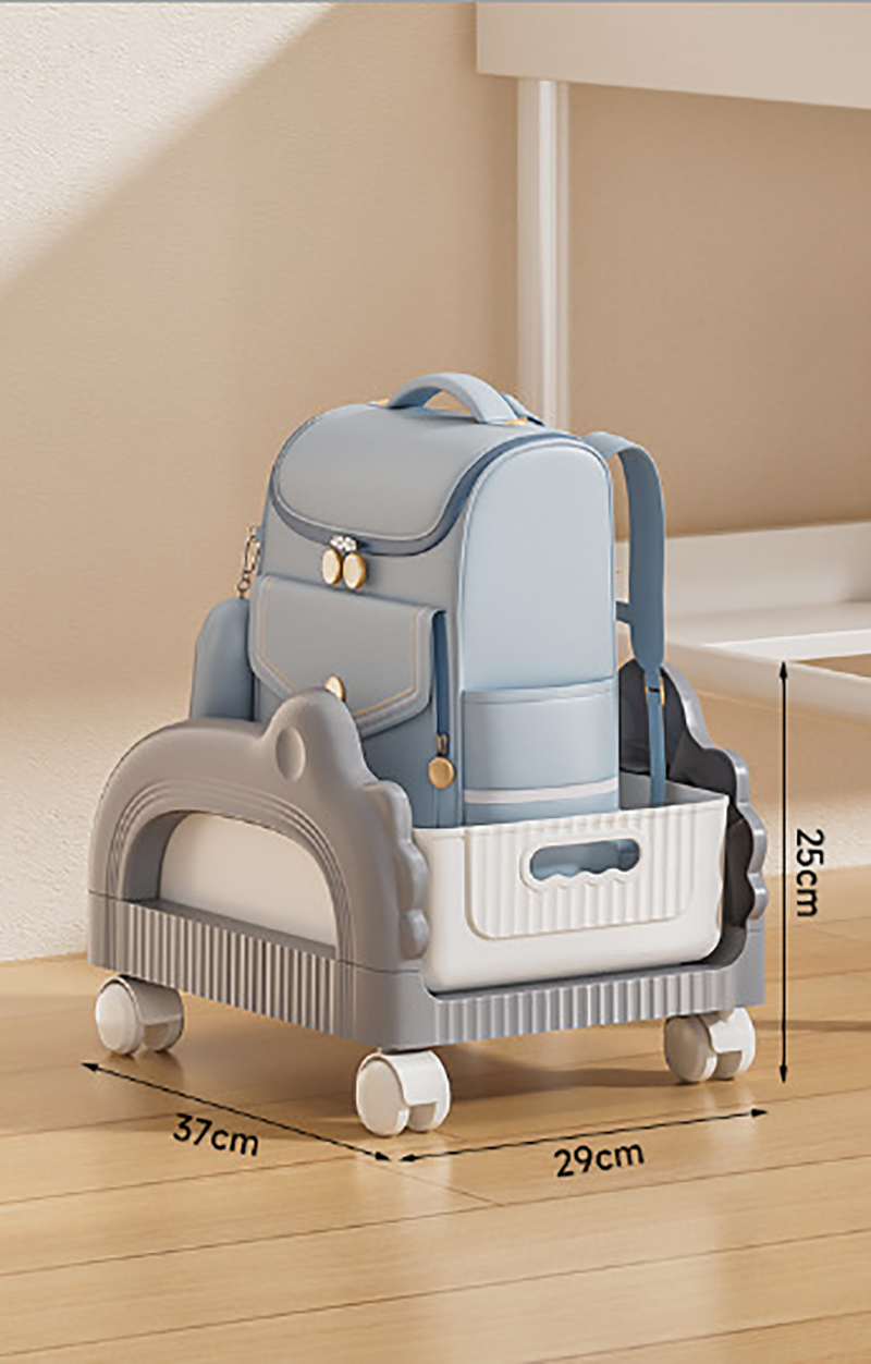 A layer-Backpack Holder - Grey (with wheel)