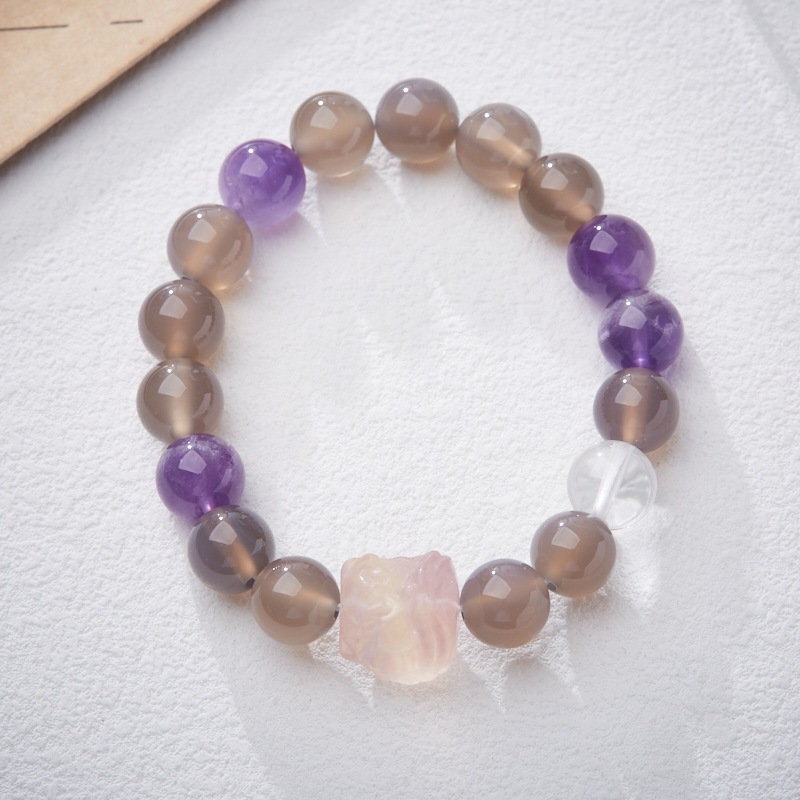 10mm purple agate Fluorite