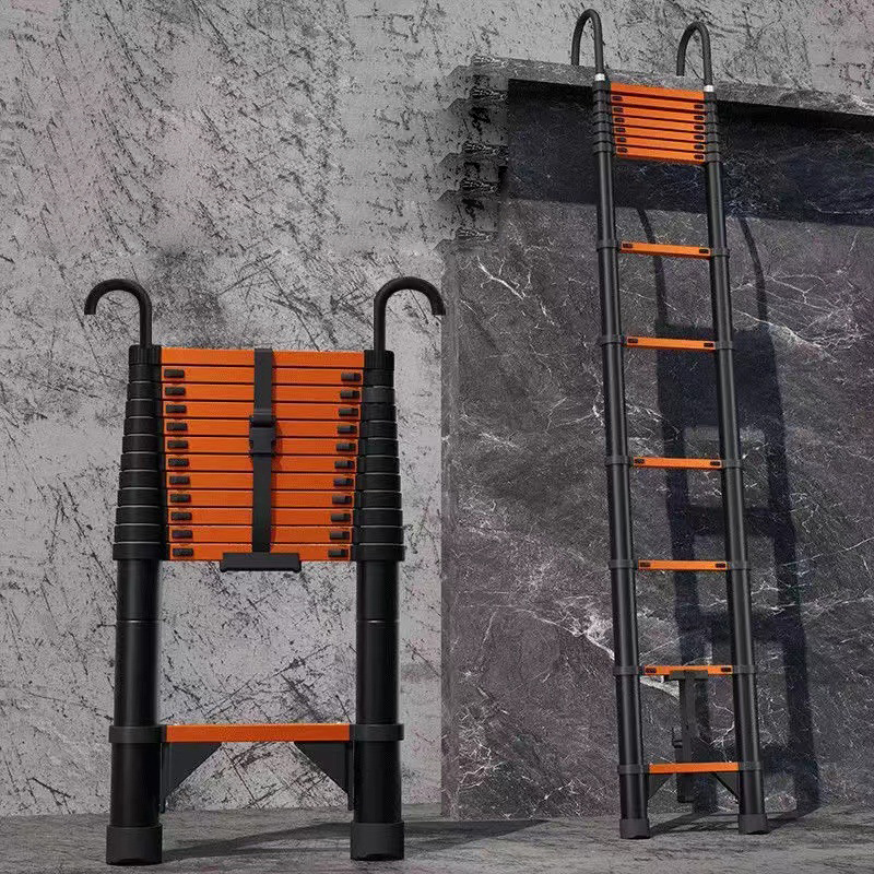 Reinforced and hardened steel ladder 6.3 meters feed hook