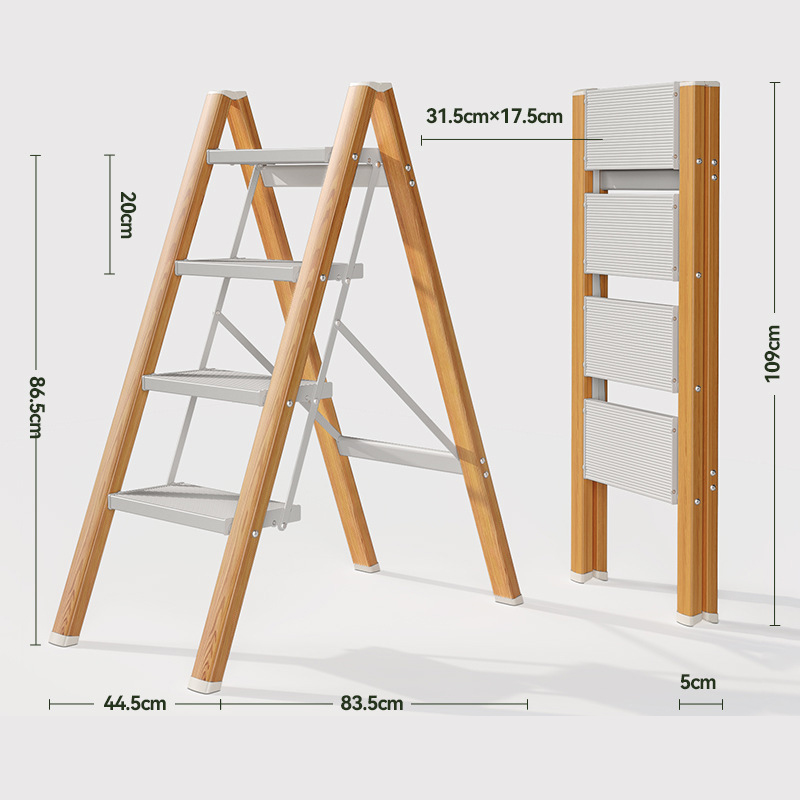 wood color 4-step aluminum