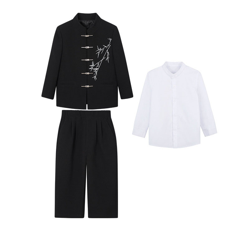 Black 3-piece set (Shirt ,Jacket and pants)