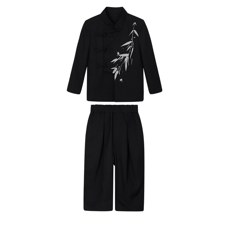 Black two-piece set (Jacket and trousers)