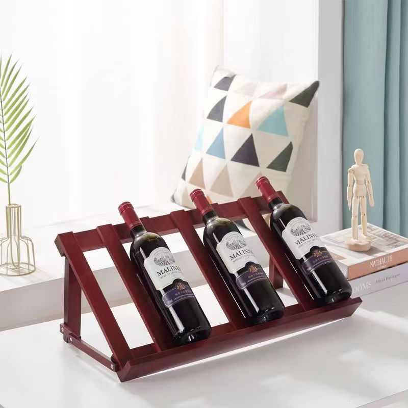 6 bottles 58cm long - wine red