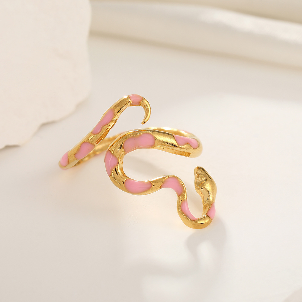 Golden pink snake