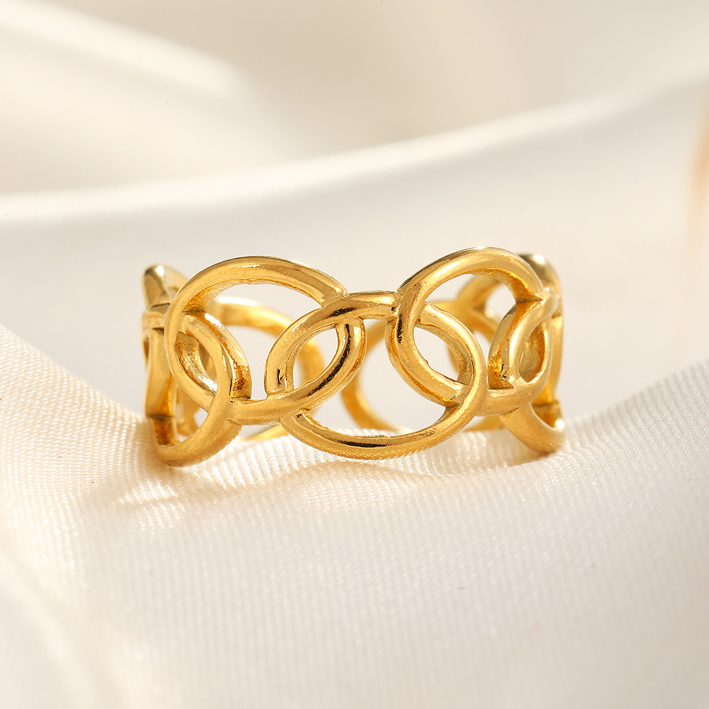 18k real gold ring irregular