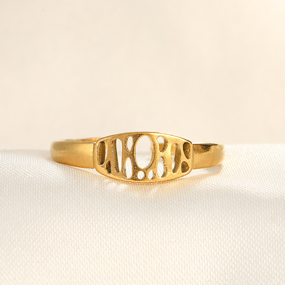 18k real gold ellipse multiple