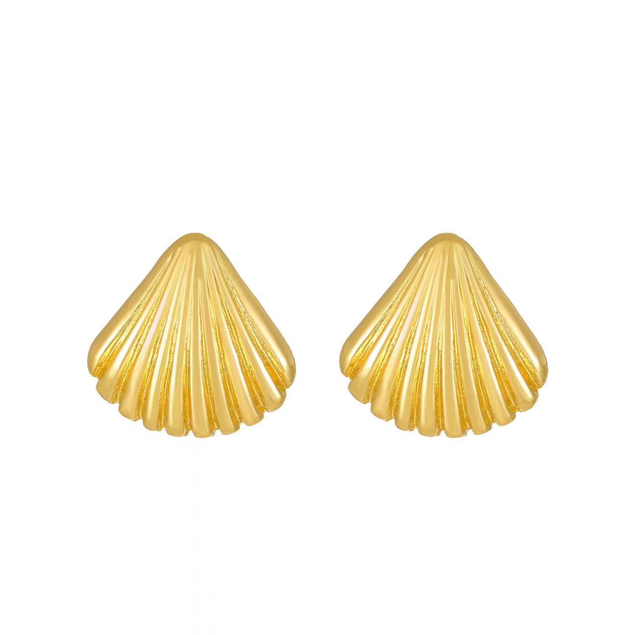 Gold earrings