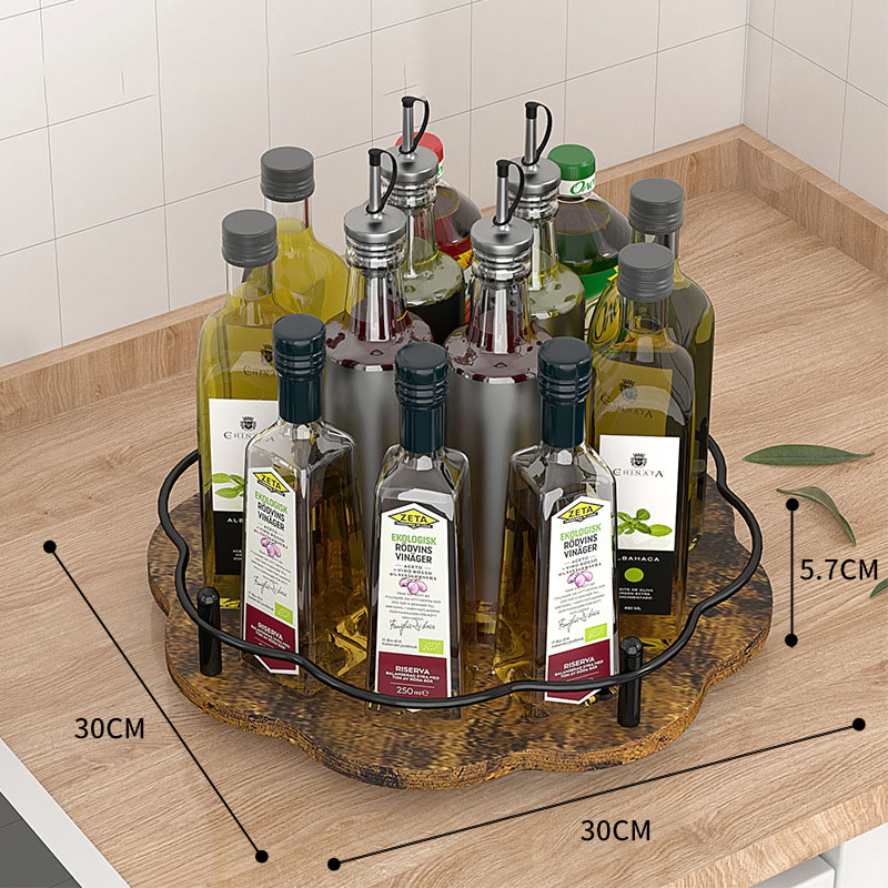 Single-layer plum blossom seasoning rack