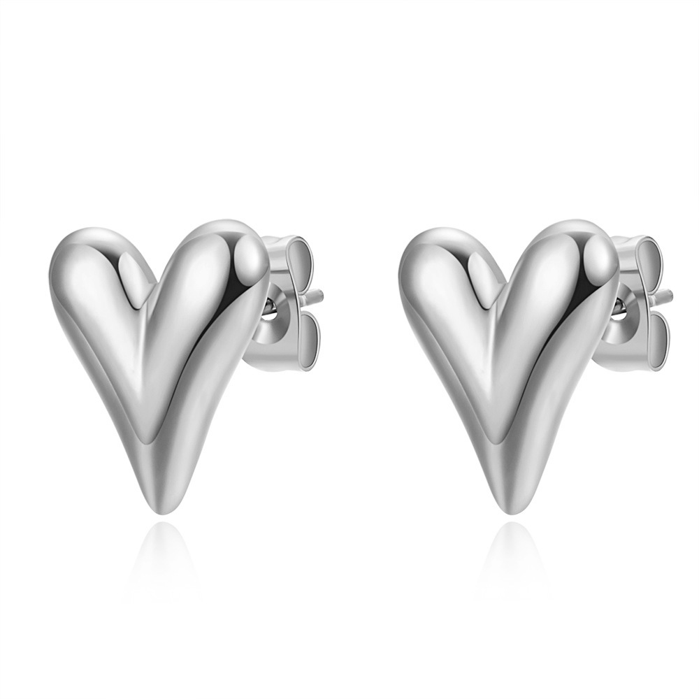 steel stud earrings