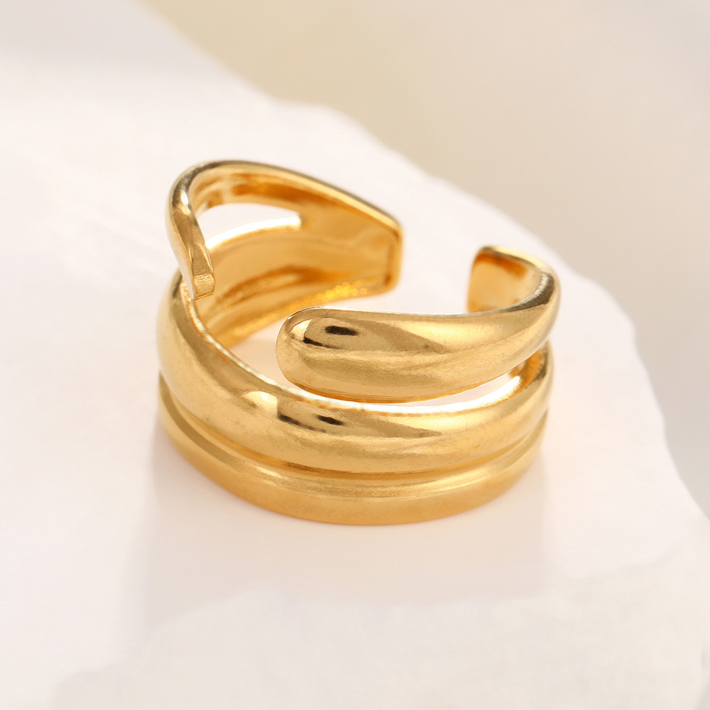 18k real gold thick line