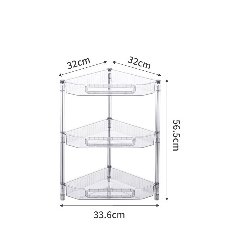 Model F -3 layers - Triangle design makes full use of corner space