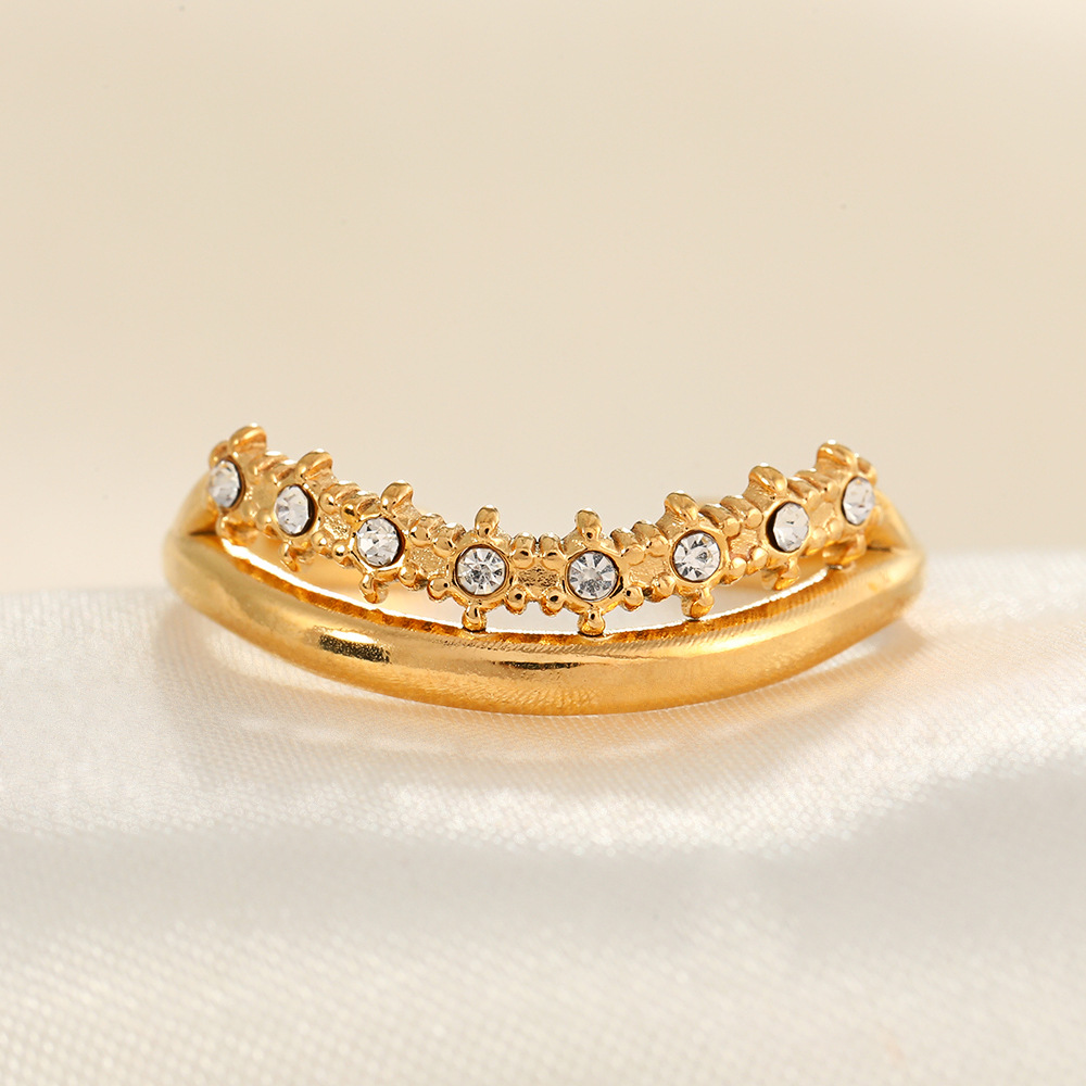 18k gold crown with drill