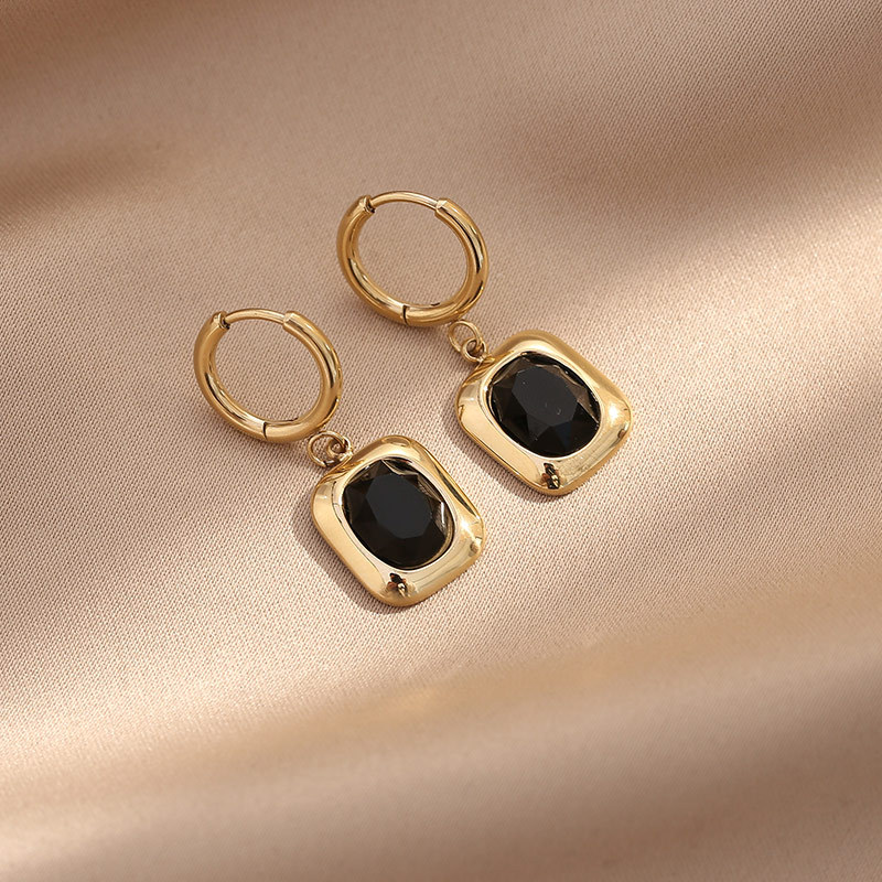 14K gold-black Diamond Negro