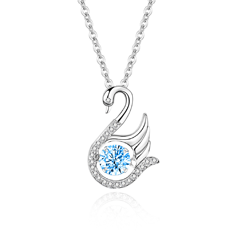 7:Zircon sea blue diamond white gold