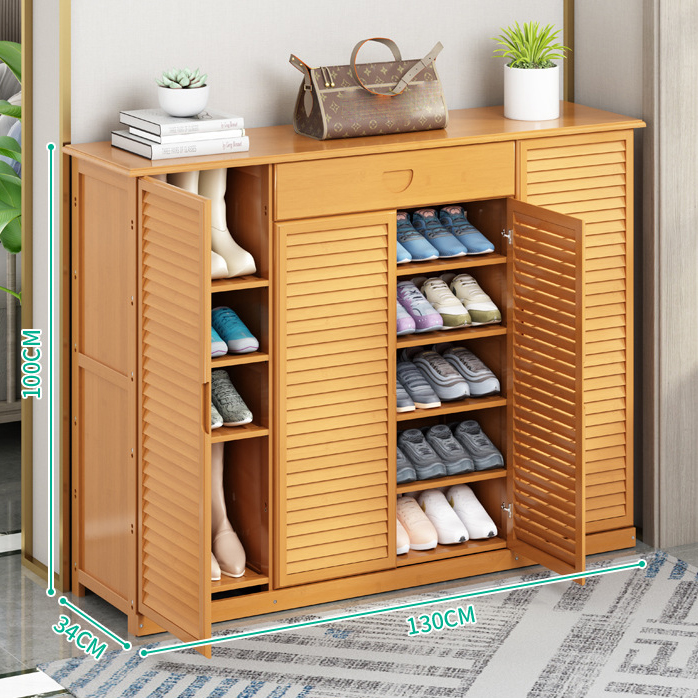 Primary color enhanced -130 single draw five-layer shoe cabinet